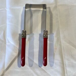 Debbie Meyer CakeCutters Stainless Steel Cake Cutter Server Red Handles